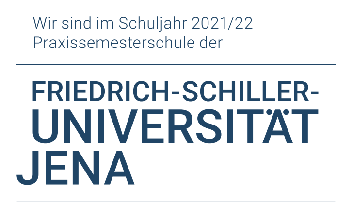 Logo Praktikumsschule FSU 2021-22, Friedrich-Schiller-Universität Jena