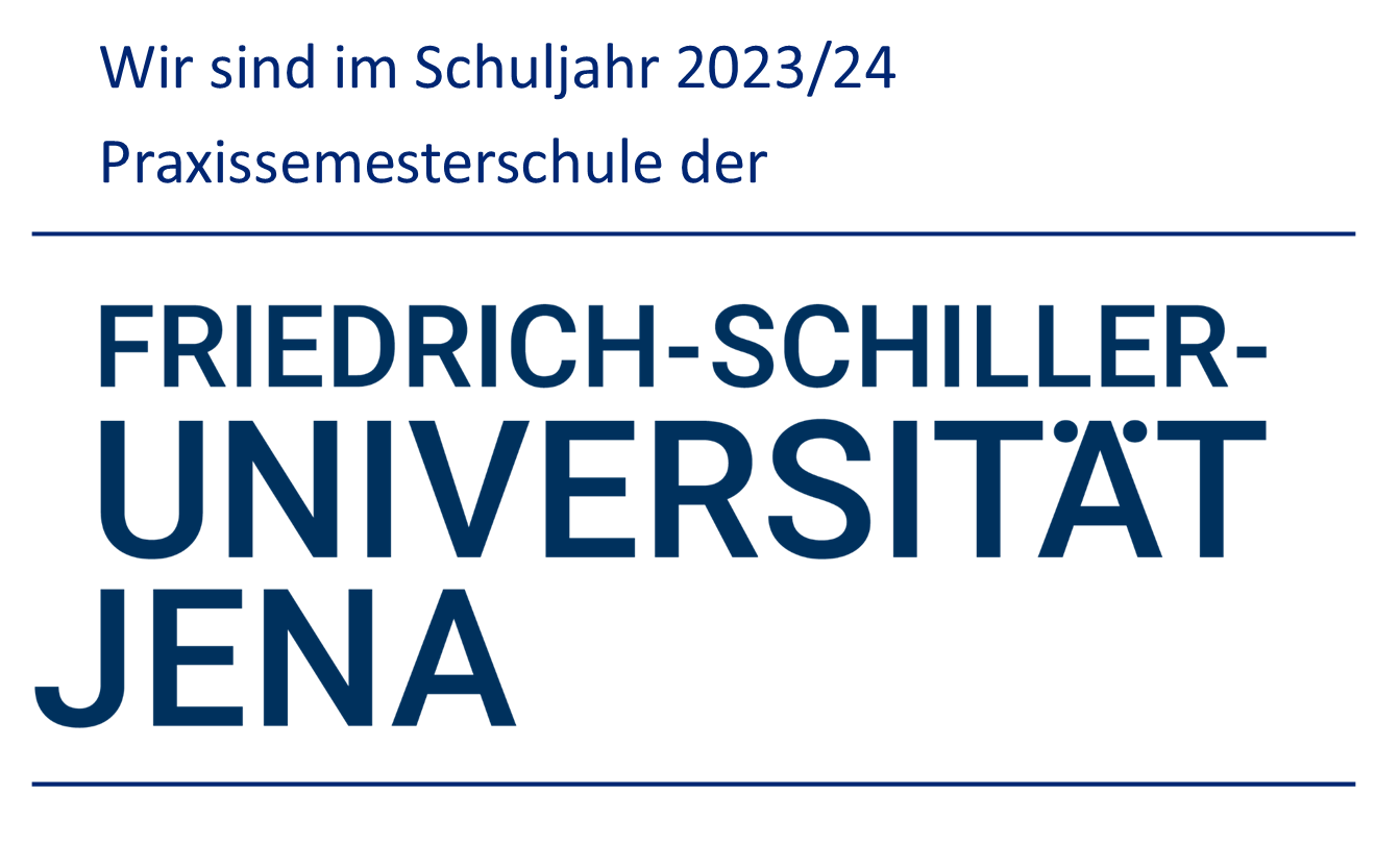 Logo Praxissemesterschule FSU 23-24, FSU Jena